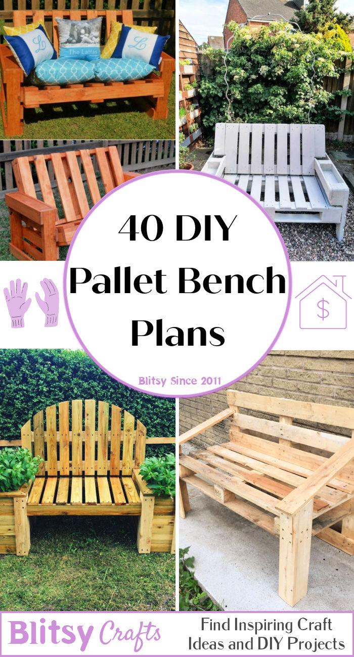diy wood pallet bench plans and ideas with easy instructions