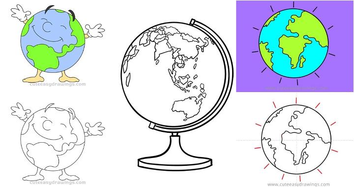 earth drawing ideas and tutorials