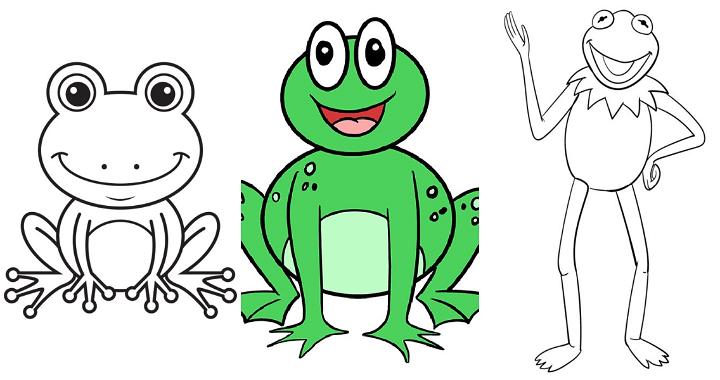 20 Easy Frog Drawing Ideas - How To Draw A Frog