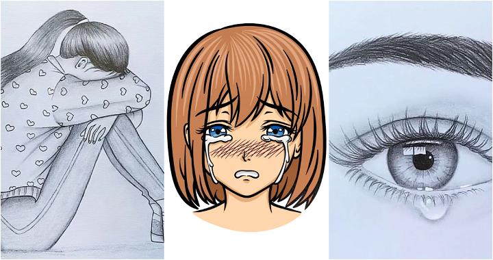 20 Easy Sad Drawings  Deep Sad Drawing Ideas  Blitsy