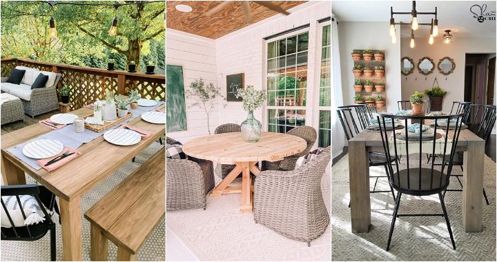 free diy farmhouse table plans to get rustic style