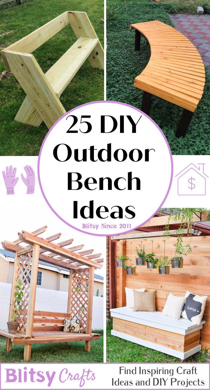 18 Free DIY Outdoor Bench Plans   Blitsy