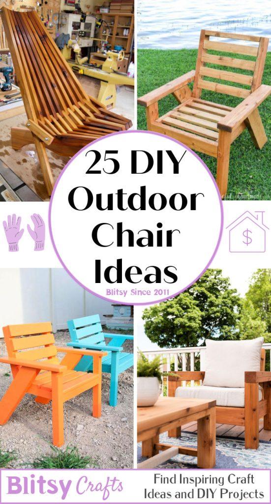 25 Free Diy Outdoor Chair Plans For Lawn, Patio And Garden