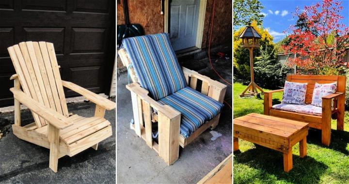 planes e ideas de sillas de paletas de madera de bricolaje gratis