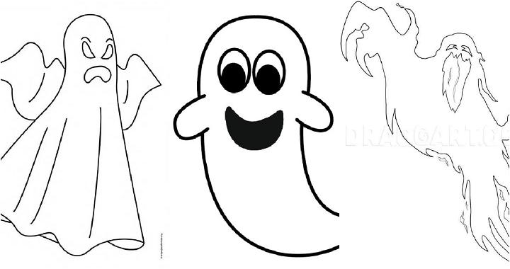ghost drawing ideas and tutorials