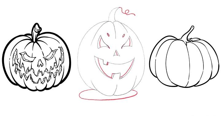 pumpkin drawing ideas and tutorials