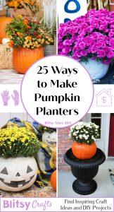 25 Simple Ways to Make a Pumpkin Planter - Blitsy