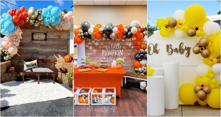 set of monthly trendy baby shower ideas