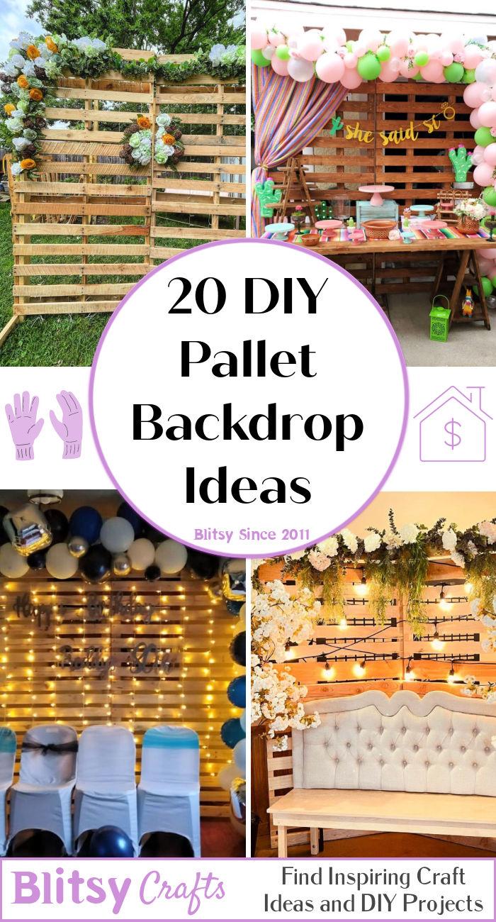wood pallet backdrop ideas to get rustic appeal