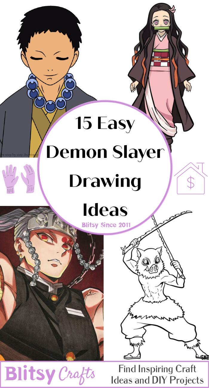 How to Draw Kamanue's Face from Demon Slayer | SketchOk Tuts-saigonsouth.com.vn