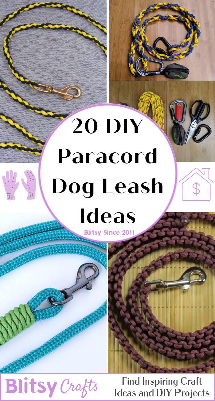 20 Easy DIY Paracord Dog Leash Patterns to Make Blitsy