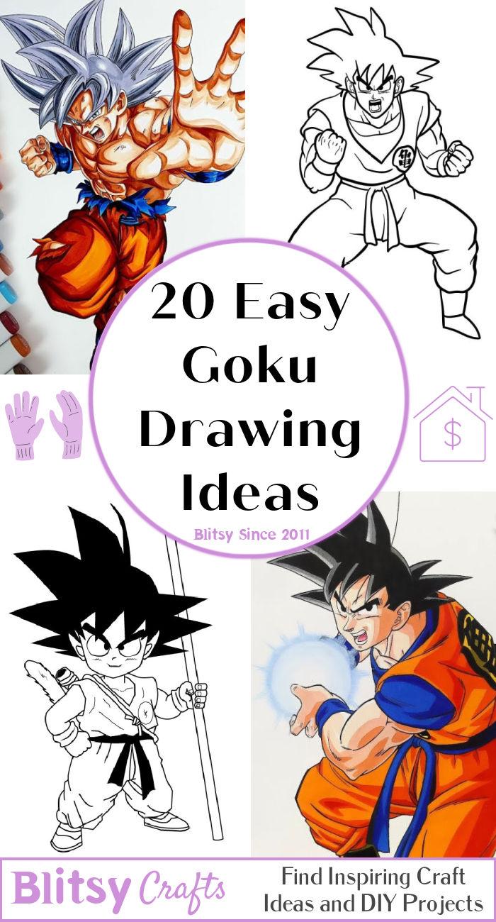 20 Easy Goku Drawing Ideas -How To Draw A Goku