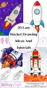 20 Easy Rocket Drawing Ideas - How to Draw a Rocket