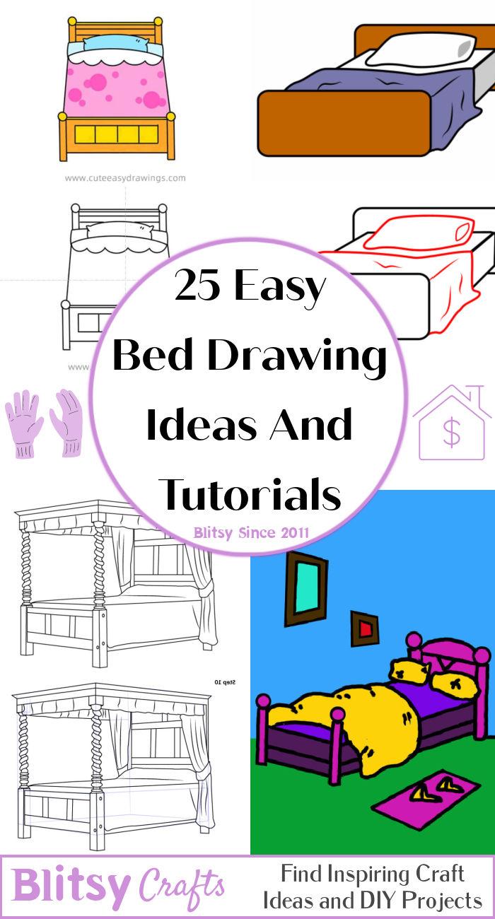 How to draw bed / p65uf59gn.png / LetsDrawIt
