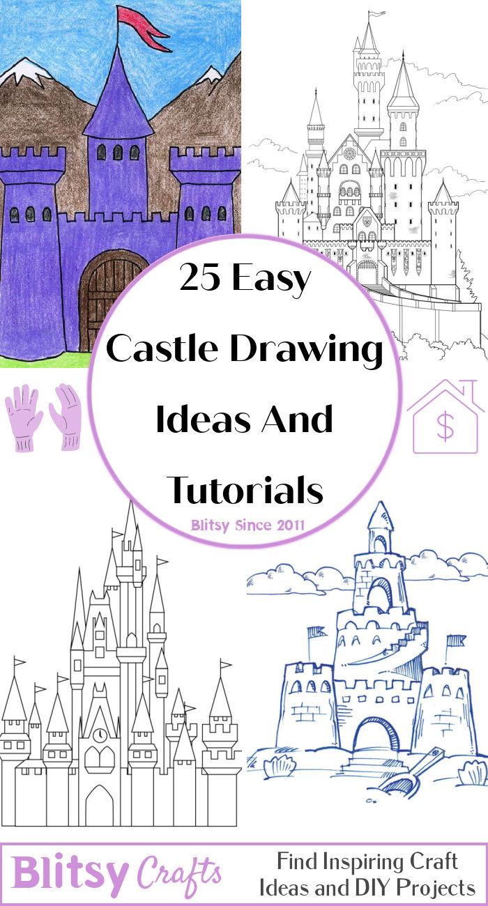 fantasy castle drawing for map｜TikTok Search