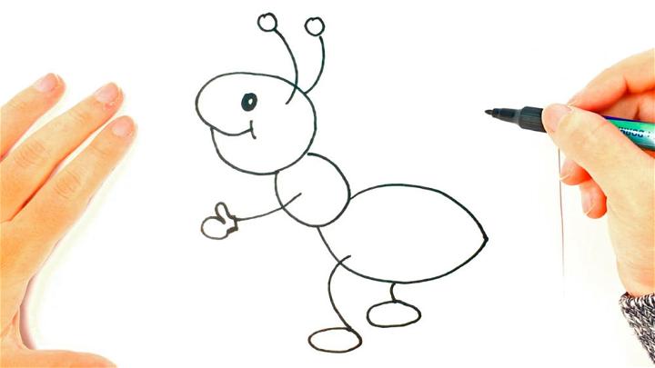 Ant Drawing Lesson Step by Step