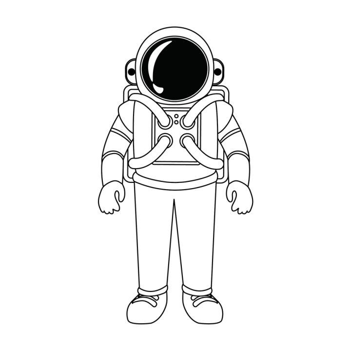 Astronaut Drawing Step by Step Guide