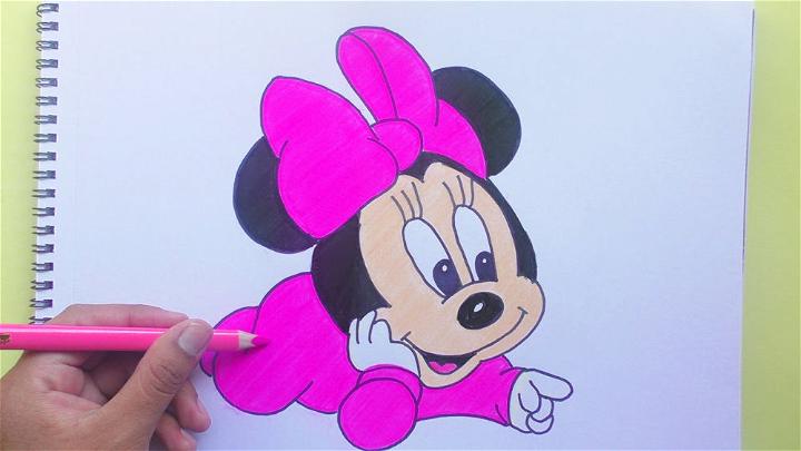How to draw Baby Mickey Mouse  Learn to Draw step by step  YouTube
