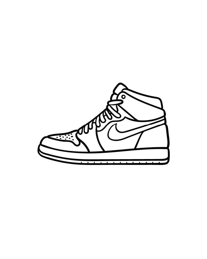 Basketball Jordan Shoe Drawing