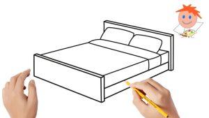 25 Easy Bed Drawing Ideas - How to Draw a Bed