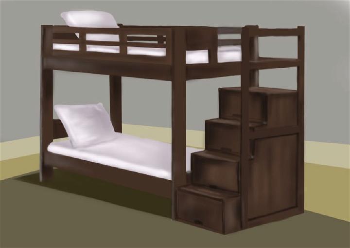 Bunk Bed Drawing