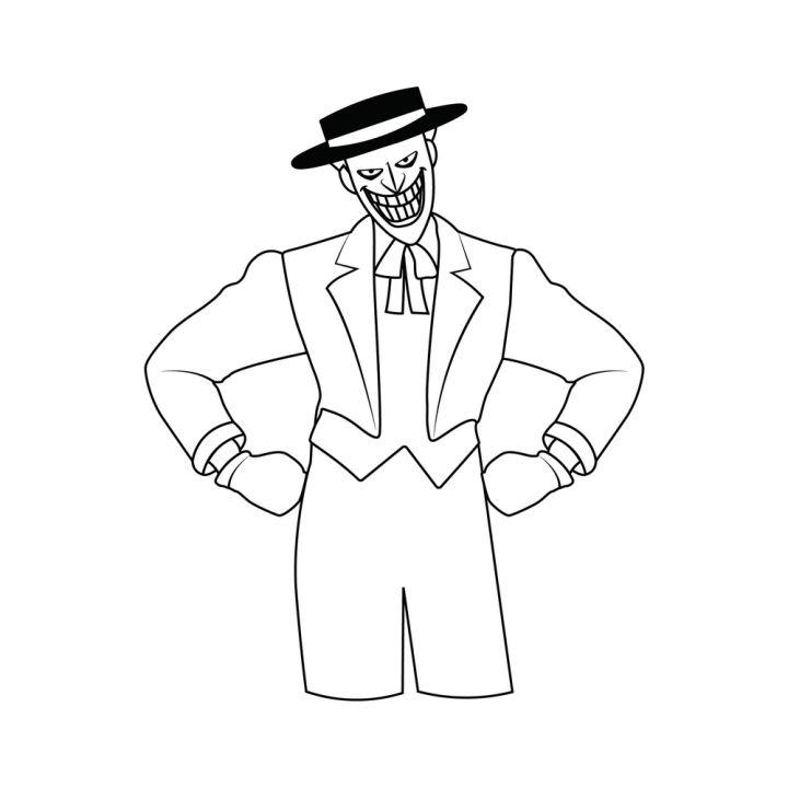 Cartoon Joker Drawing Step by Step Instructions