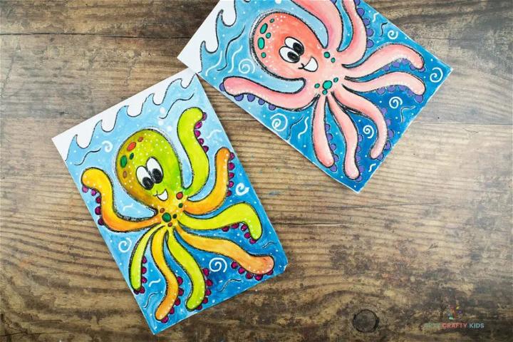 Colorful Octopus Drawing