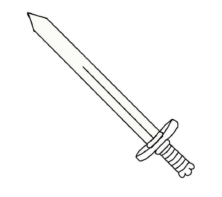 How to Draw a Sword  Create a Drawing of a Sword in 15 Easy Steps