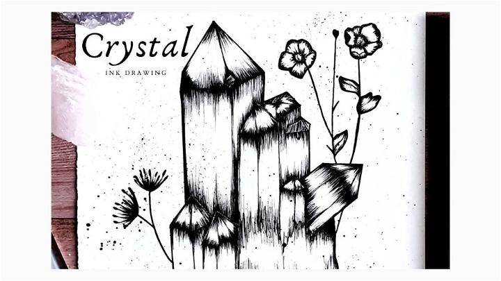 Crystal Ink Drawing