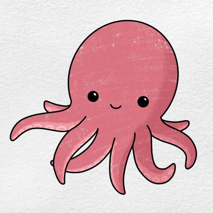 Cute Octopus Drawing