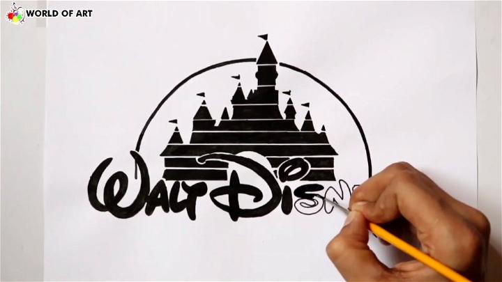 Disney Castle Logo Drawing