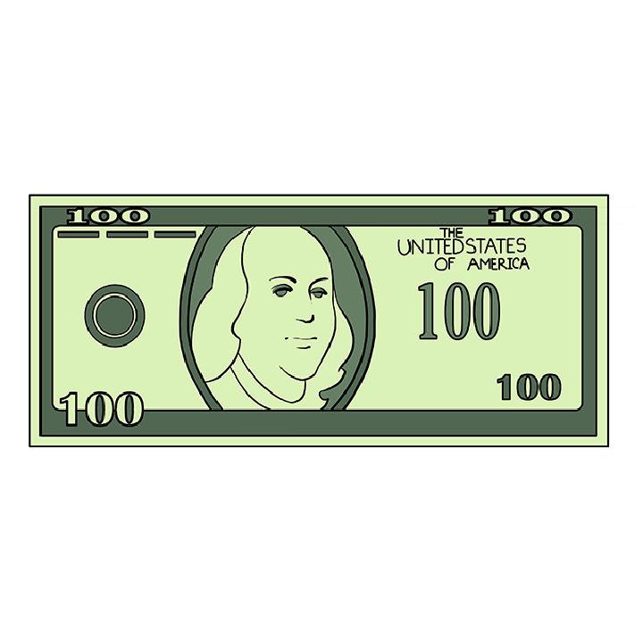 Dollar Money Drawing for Beginner