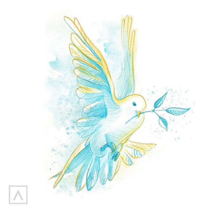 Dove Flying Drawing