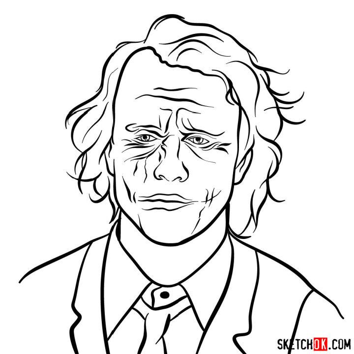 Draw Heath Ledgers Joker