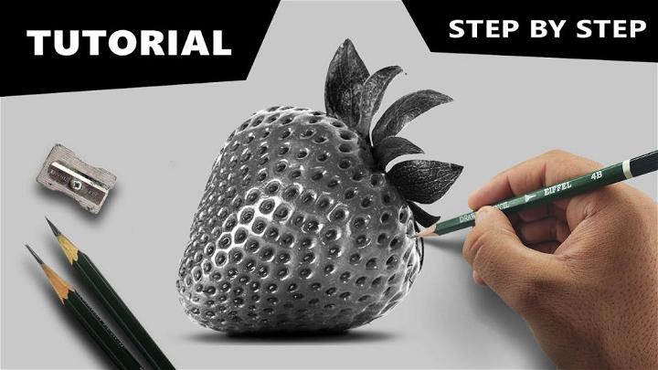 Draw Hyperrealistic Strawberry