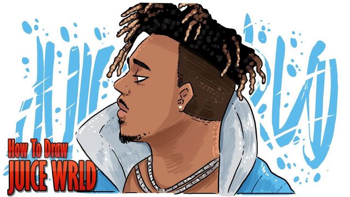 Draw Juice Wrld Step by Step Instructions