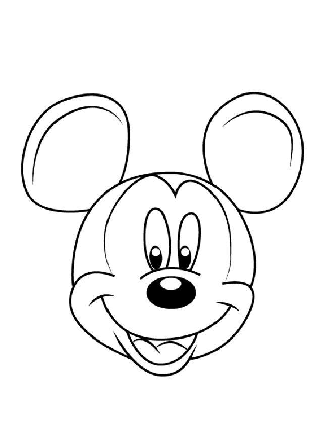 Draw Mickey Mouse Face from Mickey Mouse Clubhouse