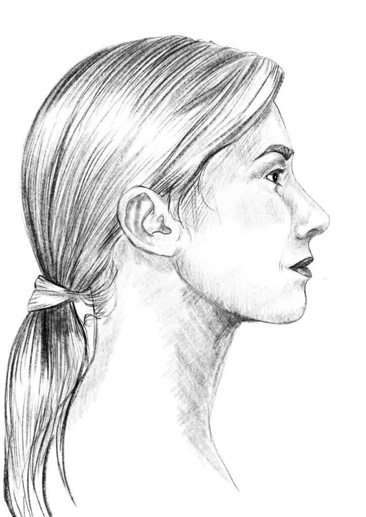 Draw Your Own Woman Side Profile