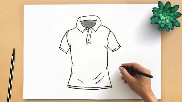 Draw a Polo T Shirt