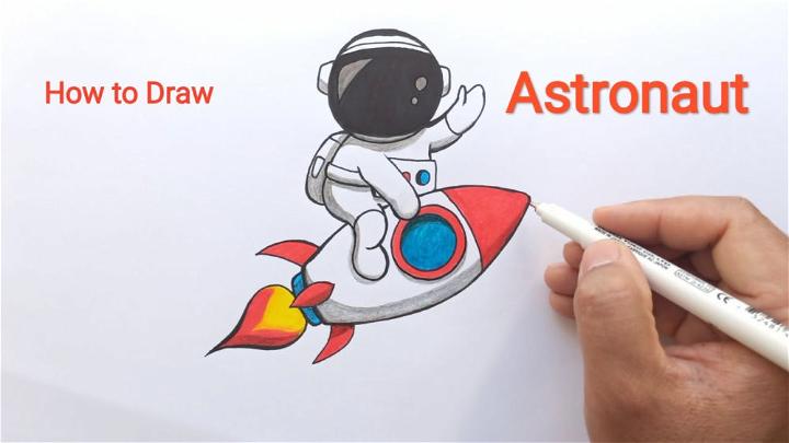 Draw an Astronaut Ride a Rocket