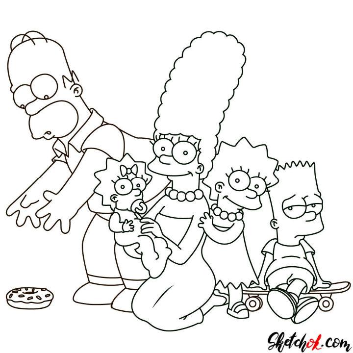 Draw the Simpsons Family Together