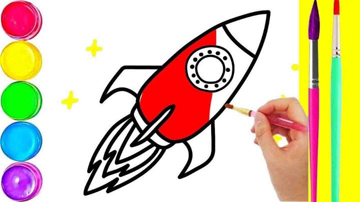 Drawing A Rocket for Children