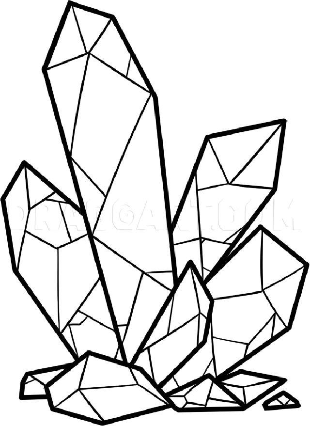 15 Easy Crystal Drawing Ideas - How to Draw Crystals