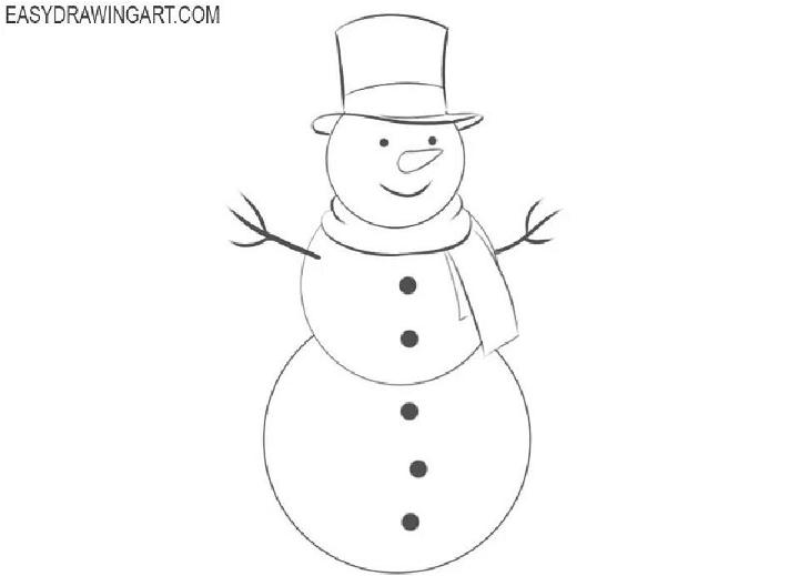 Drawing of Snowman