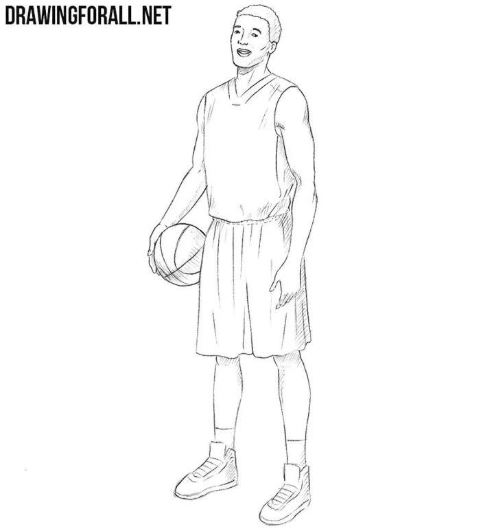 Drawing of a Basketball Player