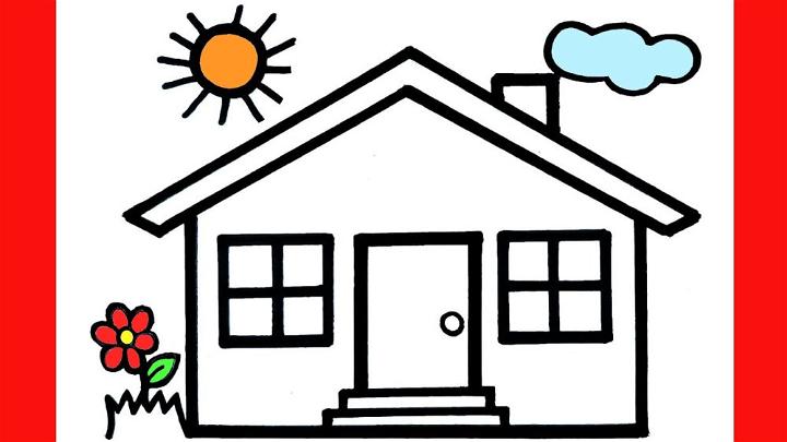 house drawing simple - Clip Art Library