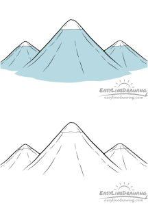 25 Easy Mountain Drawing Ideas - How to Draw a Mountain