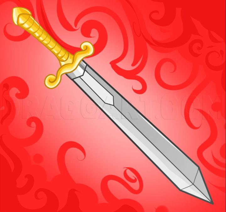 25 Easy Sword Drawing Ideas - How to Draw a Sword - Blitsy