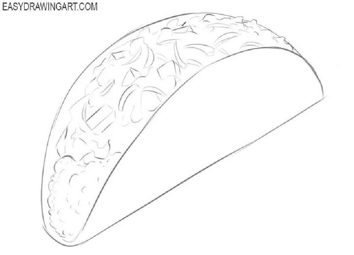 Drawing of a Taco