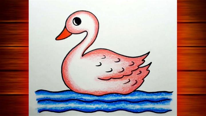 Duck Scenery Drawing for Beginners
